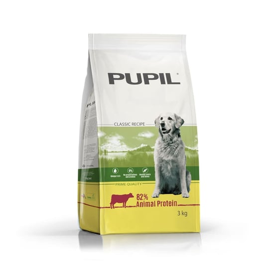 Karma sucha dla psa PUPIL Prime Quality bogata w wołowinę z warzywami 3 kg PUPIL Foods