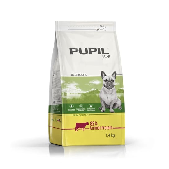 Karma sucha dla psa PUPIL Prime Quality Mini bogata w wołowinę z wątróbką 1,4 kg PUPIL Foods