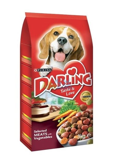 Karma sucha dla psa PURINA Darling, mięso, 3 kg Purina