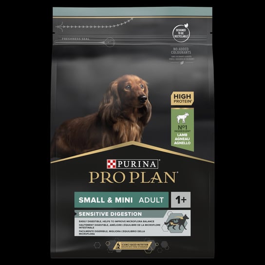 Karma sucha dla psa PURINA Pro Plan Adult Small & Mini OptiDigest Sensitive Digestion Lamb, 3 kg Purina Pro Plan