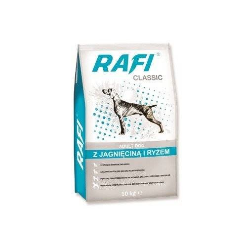 Karma sucha dla psa RAFI Classic, z jagnięciną i ryżem, 10 kg Rafi