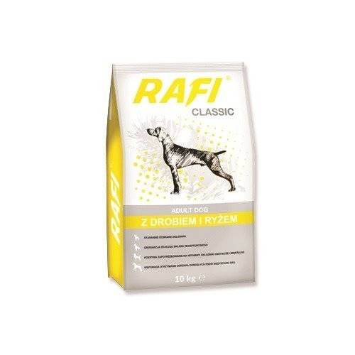 Karma sucha dla psa RAFI Classic, z kurczakiem i ryżem, 10 kg Rafi