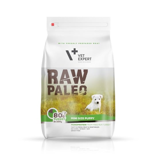 Karma sucha dla psa RAW PALEO VetExpert Puppy Mini, 2,5 kg RAW PALEO