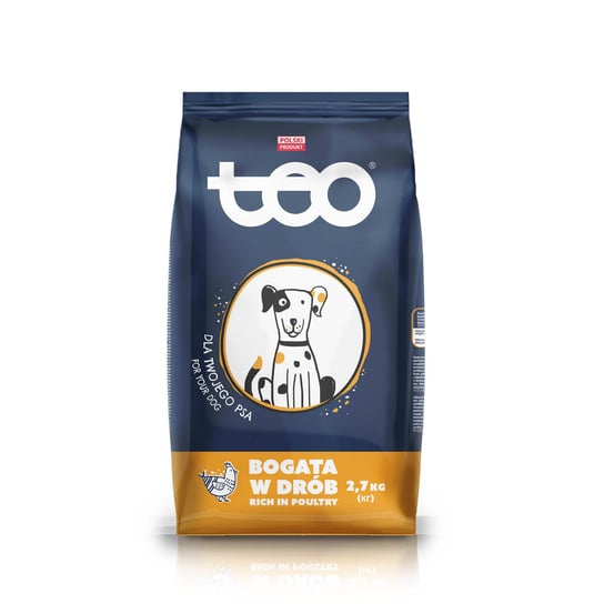 Karma sucha dla psa TEO bogata w drób 2,7 kg PUPIL Foods