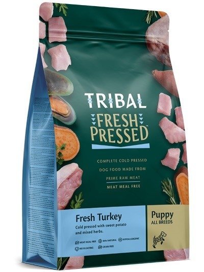 Karma sucha dla psa TRIBAL Puppy Fresh Pressed Turkey 2,5 kg Tribal