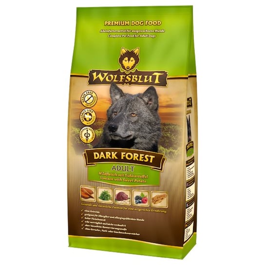 Karma sucha dla psa WOLFSBLUT Dark Forest, 2 kg Wolfsblut
