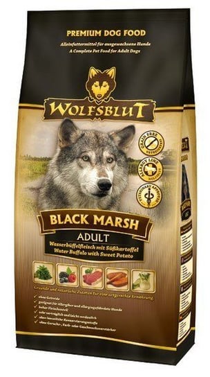 Karma sucha dla psa WOLFSBLUT Dog Black Marsh, bawół i dynia, 500 g Wolfsblut
