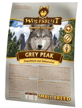 Karma sucha dla psa WOLFSBLUT Dog Grey Peak Small, koza i bataty, 500 g Wolfsblut