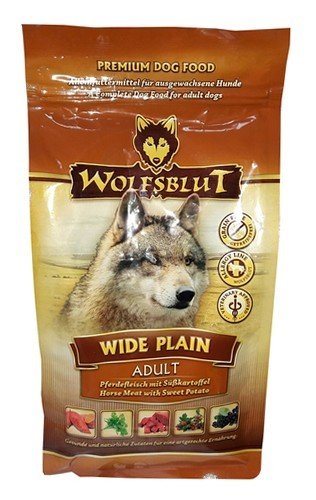 Karma sucha dla psa WOLFSBLUT Dog Wide Plain, konina i bataty, 500 g Wolfsblut