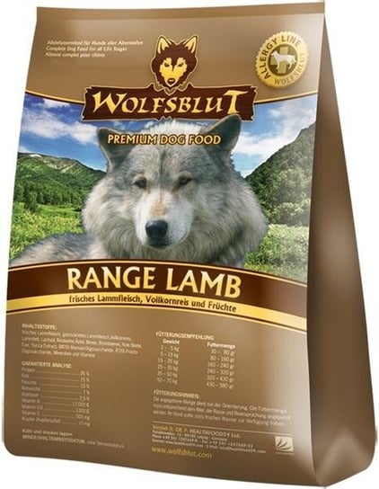Karma sucha dla psa WOLFSBLUT Range Lamb, 2 kg Wolfsblut