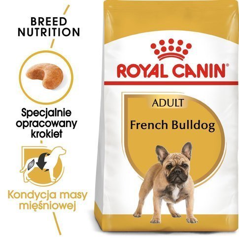 Karma sucha dla psów dorosłych rasy ROYAL CANIN French Bulldog Adult, 9 kg Royal Canin