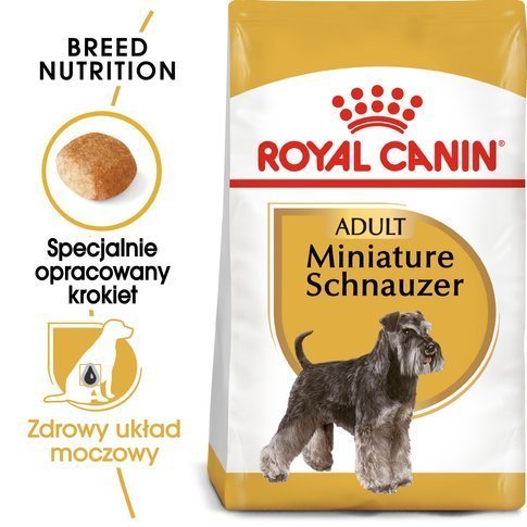 Karma sucha dla psów dorosłych ROYAL CANIN Miniature Schnauzer Adult, 7,5 kg Royal Canin