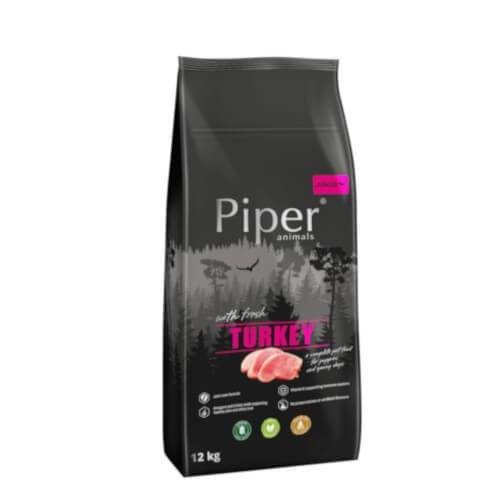Karma sucha dla szczeniąt PIPER Junior, indyk, 12 kg Piper
