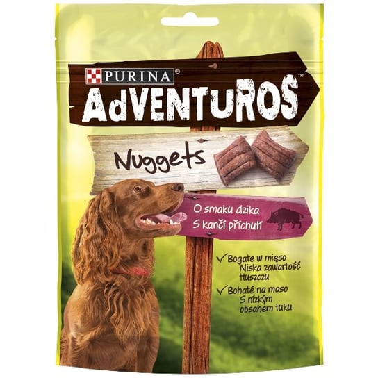 Karma uzupełniająca dla psów PURINA Adventuros Nuggets o smaku dzika, 90 g . Nestle