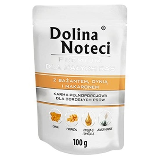 Karma z bażantem, dynią i makaronem DOLINA NOTECI Premium, 100 g Dolina Noteci
