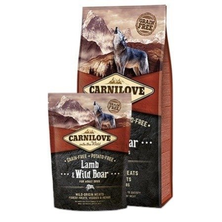 Karma z jagnięciną i mięsem z dzika CARNILOVE Lamb&Wild Boar for Adult, 1,5 kg Carnilove
