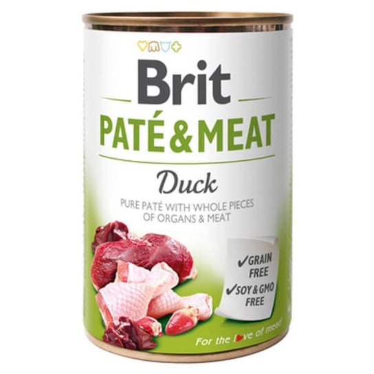Karma z kaczką dla psa BRIT Pate & Meat Duck, 400 g Brit