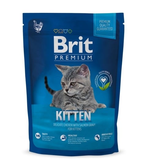 Karma z mięsem drobiowym BRIT Premium Cat Kitten, 800 g Brit