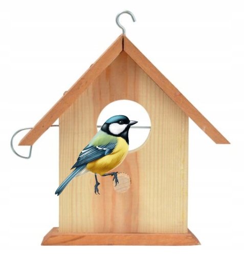Karmnik domek dla ptaków drewniany 14x18x5 cm Rolimpex