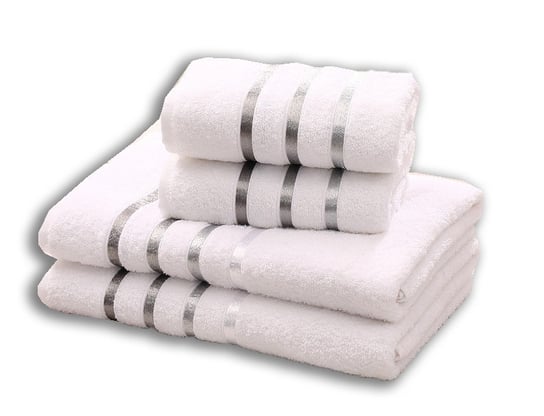 Karna Komplet Czterech Ręczników Bawełna Bale White Bilge Ev Tekstil