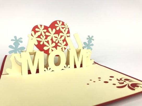 Karnet na Dzień Matki 3D, Kocham Cię Mamo GrandGift
