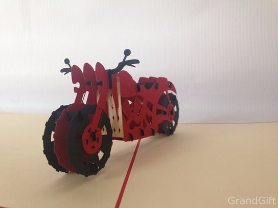 Karnet na każdą okazję 3D, Czerwony motor sportowy GrandGift