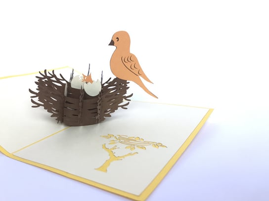 Karnet na każdą okazję 3D, Gniazdo ptaków GrandGift