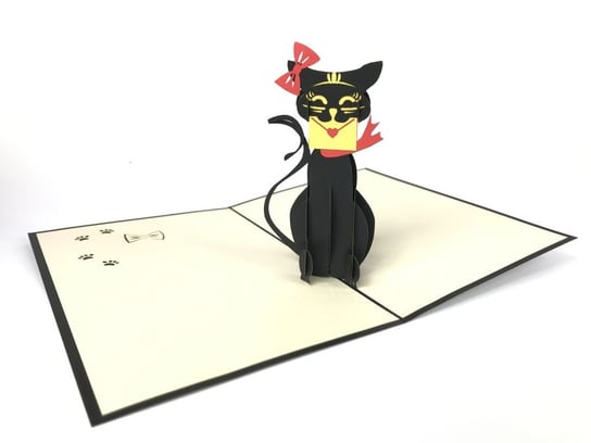 Karnet na każdą okazję 3D, Kot wręczający list GrandGift