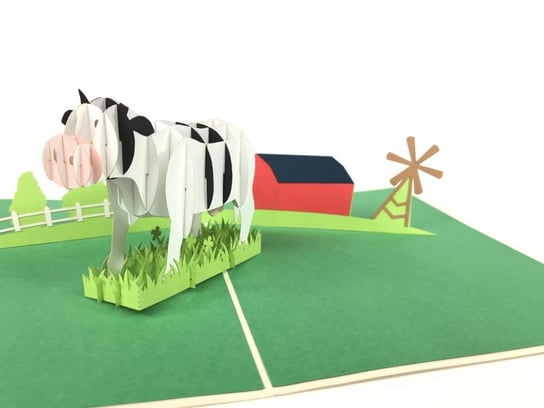 Karnet na każdą okazję 3D, Krowa na farmie GrandGift