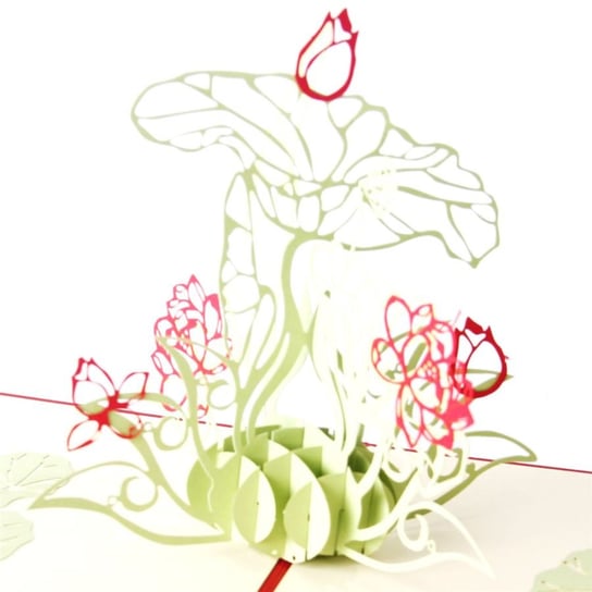 Karnet na każdą okazję 3D, Kwiat lotosu GrandGift