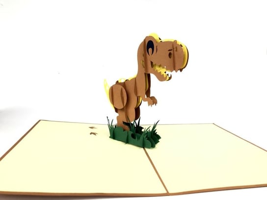 Karnet na każdą okazję 3D, Trex - dinozaur GrandGift