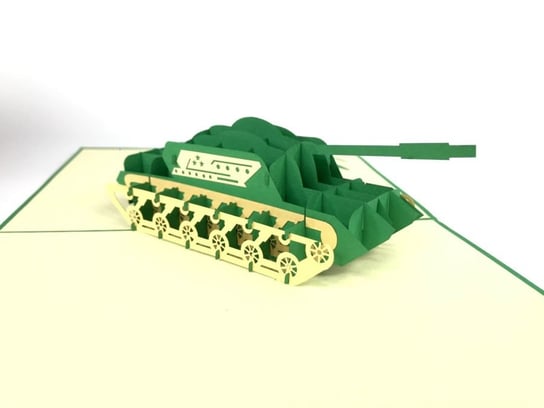 Karnet na każdą okazję 3D, Zielony czołg GrandGift