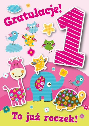 Karnet na roczek dla dziewczynki, GM 736 Armin Style