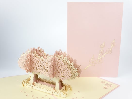 Karnet okolicznościowy 3D, Drzewka kwitnącej wiśni GrandGift