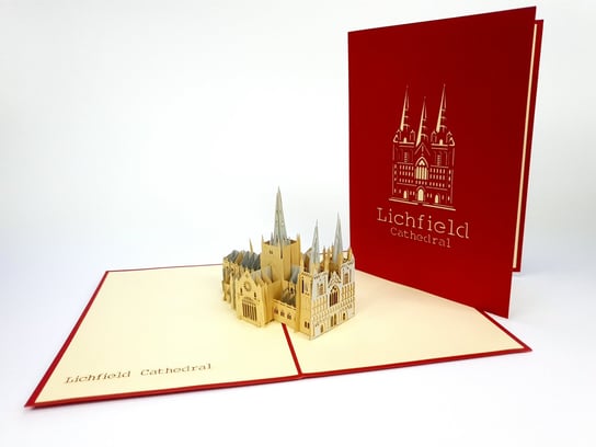 Karnet okolicznościowy 3D, Liechfield Katedra w UK GrandGift