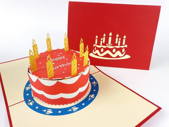 Karnet okolicznościowy 3D, Ogromny tort urodzinowy GrandGift