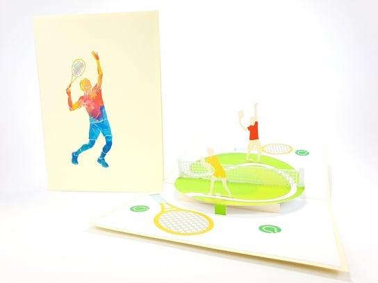 Karnet okolicznościowy 3D, Tennis ziemny GrandGift