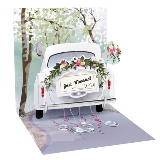 Karnet okolicznościowy 3D, Wedding Car sydor