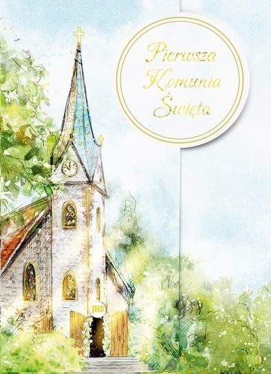 Karnet okolicznościowy B6 Komunia Hs Kościół Henry