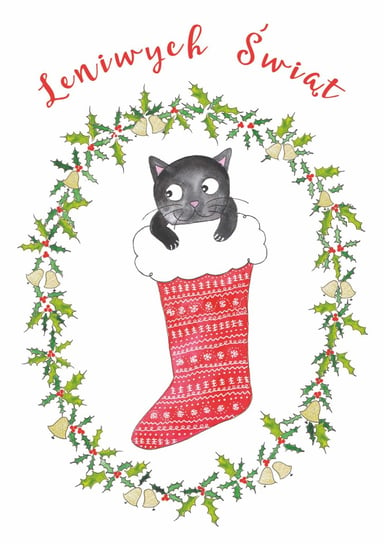 Karnet okolicznościowy, Boże Narodzenie, Kot Henry