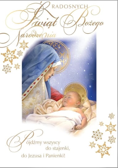 Karnet okolicznościowy, Boże Narodzenie, Matka Boska Passion Cards