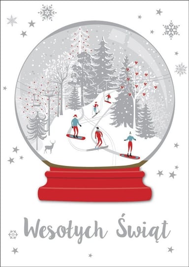 Karnet okolicznościowy, Boże Narodzenie, Śnieżna kula Passion Cards