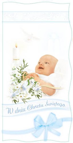 Karnet okolicznościowy na chrzest, DCN 11 Czachorowski