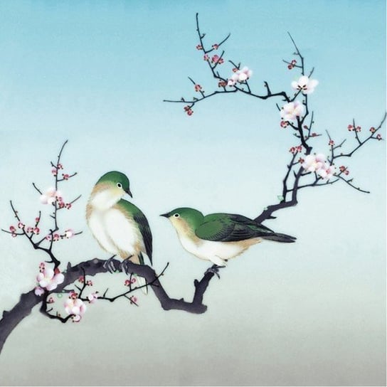 Karnet okolicznościowy, Plum blossom birds Museums & Galleries
