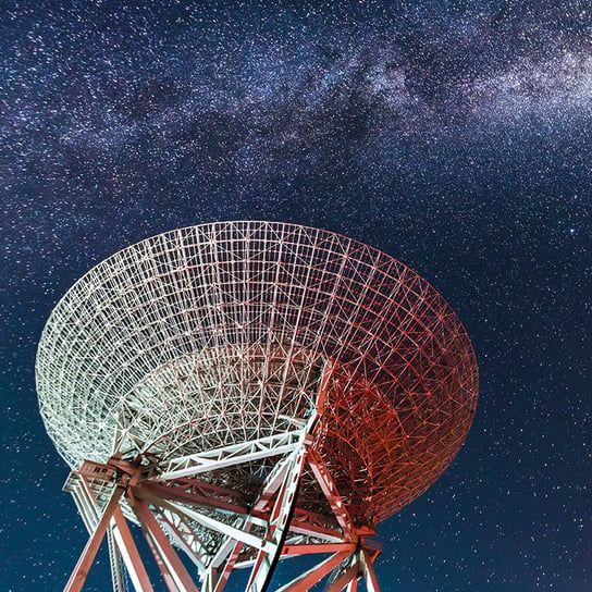 Karnet okolicznościowy, Radio Telescope under Milky Way Museums & Galleries