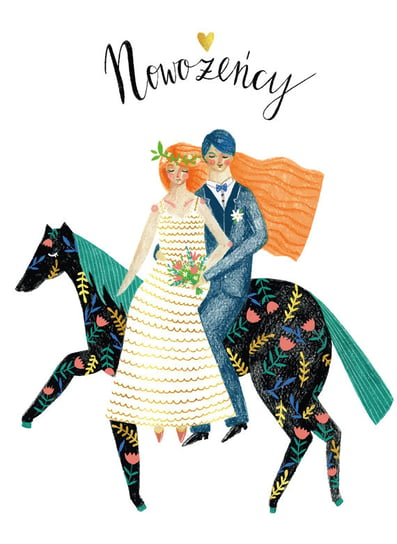 Karnet okolicznościowy, Ślub, koń Henry