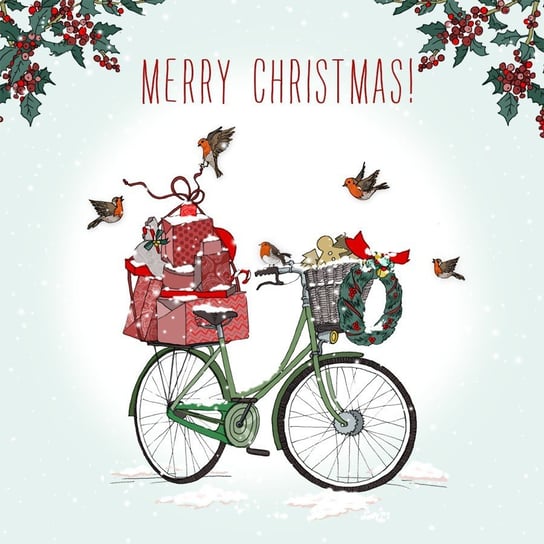 Karnet okolicznościowy Swarovski, Boże Narodzenie, Rower Clear Creations