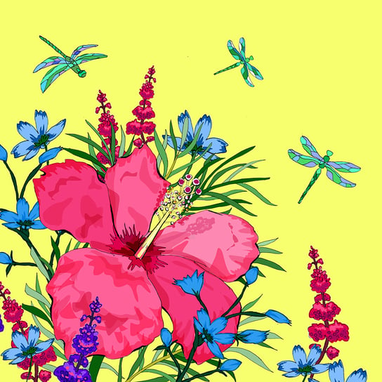 Karnet okolicznościowy Swarovski, kwiaty, seledynowy Clear Creations