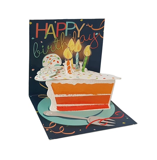 Karnet okolicznościowy, TR267 Big Slice of cake Up with Paper