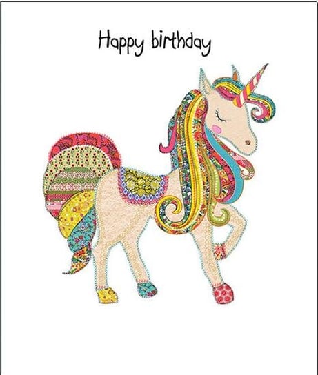 Karnet okolicznościowy, Urodziny, Unicorn 